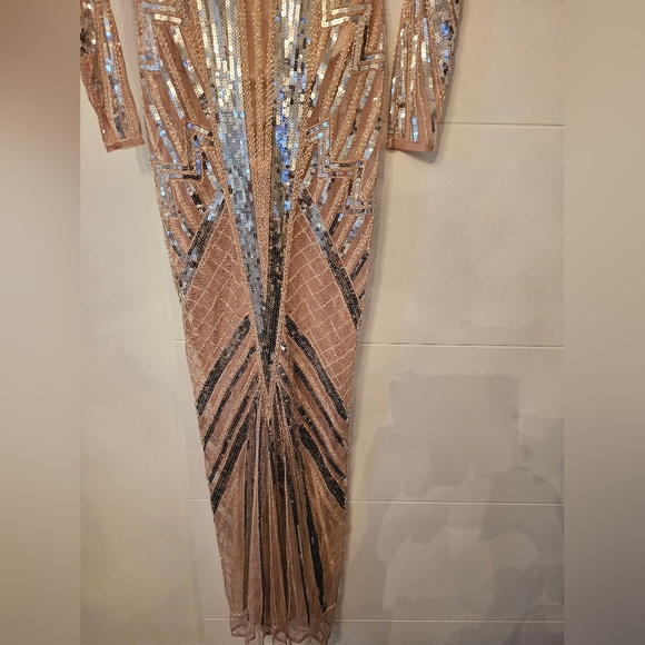 Fashion Nova Deluxe Evening Sequence Dress small - Picture 4 of 12